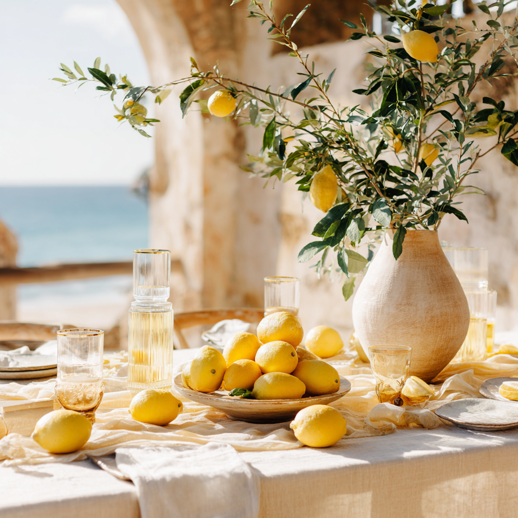 Dinner party setting